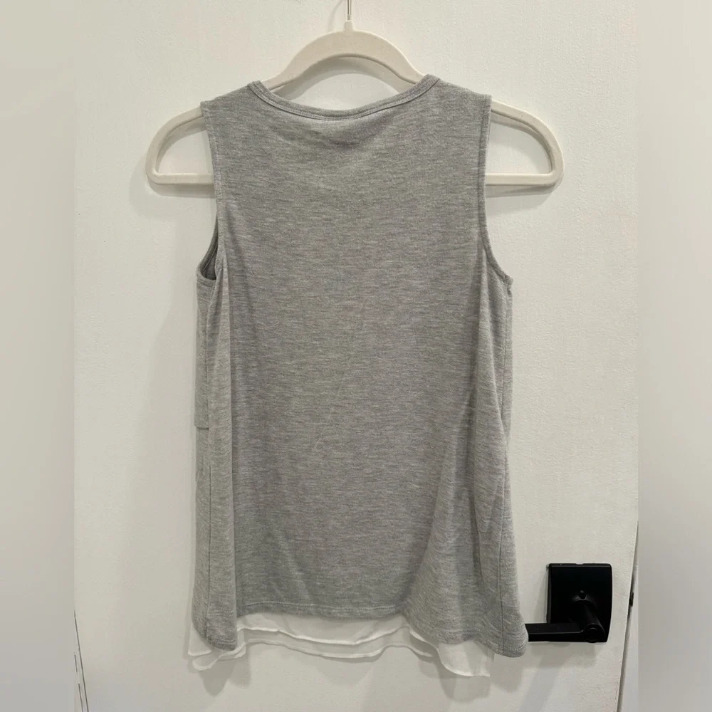 Bar III Grey Tank with White Detail - Picture 3 of 3